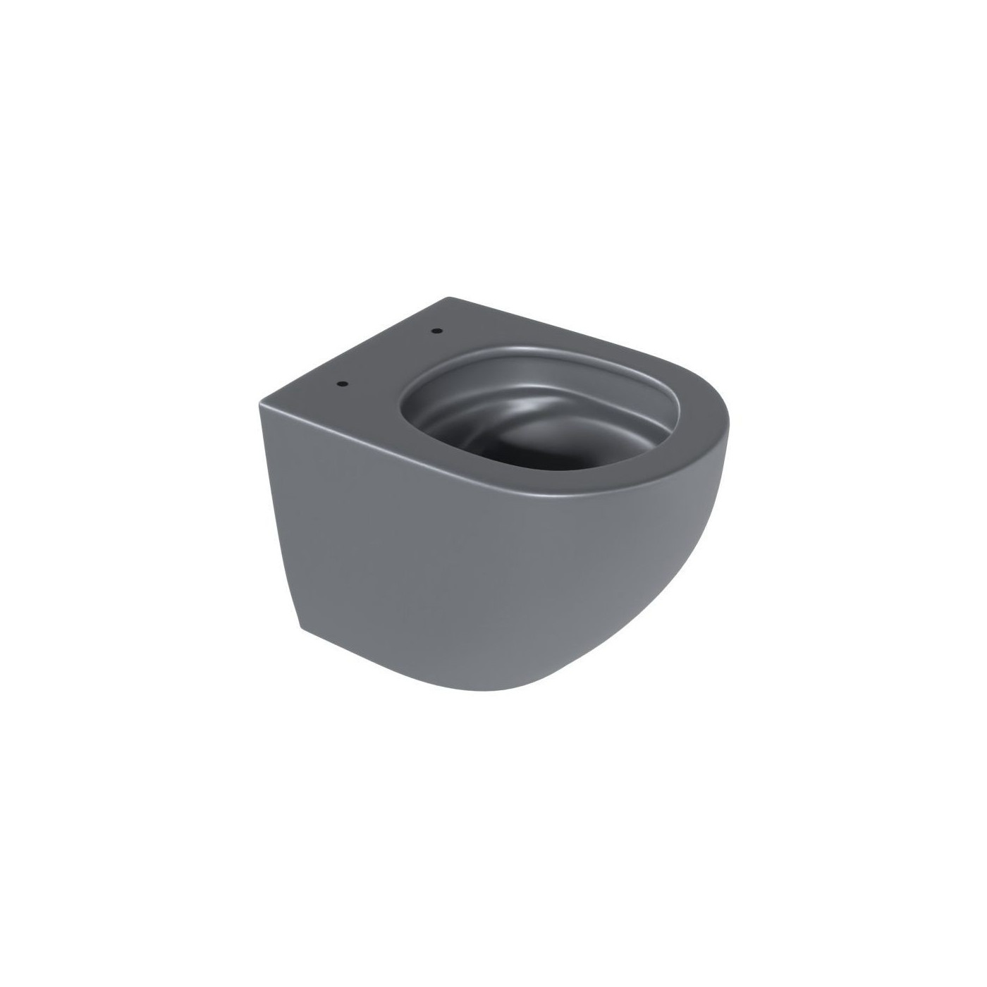 Miska WC 48 cm Wisząca Bezrantowa Z Systemem Spłukiwania Spin 360 Luqa Grafit Mat CEAC.6403.480.GRM Excellent