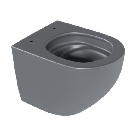 Miska WC 48 cm Wisząca Bezrantowa Z Systemem Spłukiwania Spin 360 Luqa Grafit Mat CEAC.6403.480.GRM Excellent