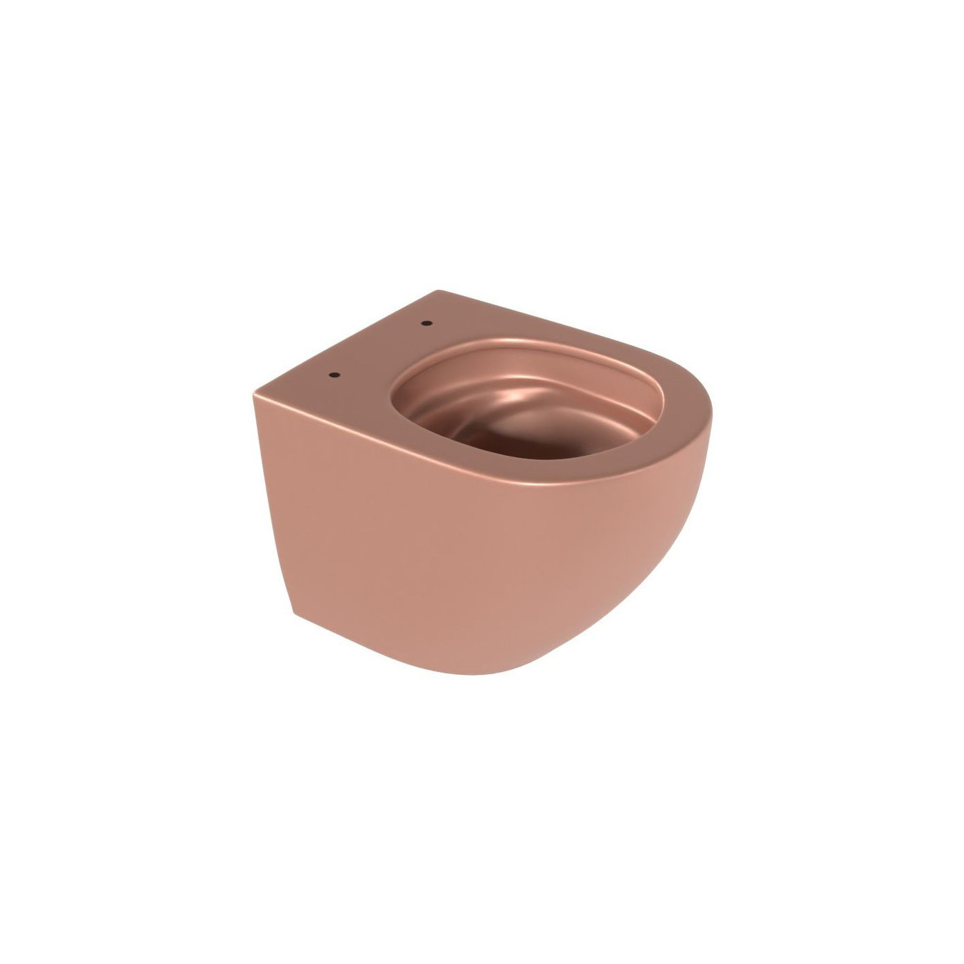 Miska WC 48 cm Wisząca Bezrantowa Z Systemem Spłukiwania Spin 360 Luqa Terracotta Mat CEAC.6403.480.TEM Excellent