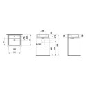 Umywalka Ścienna 500x460 mm Kartell Biały H8163320001041 Laufen