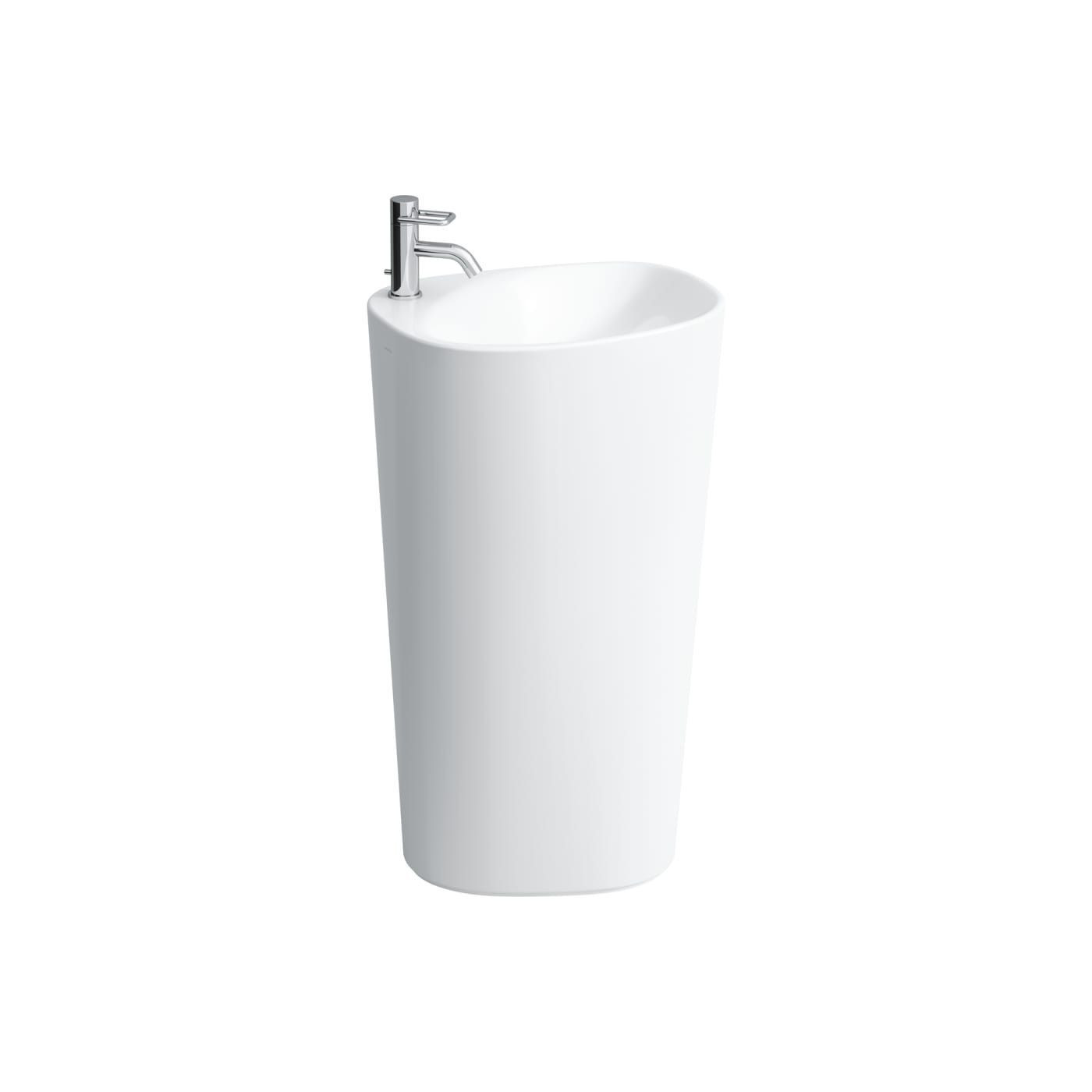 Monolityczna Umywalka Przyścienna 525x435x900 mm Z 1 Otworem Na Baterię Palomba Biały H8118040001041 Laufen
