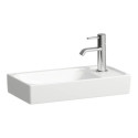 Mała Umywalka Ścienna Z Półką Po Prawej Stronie 460x235 mm Meda Biały H8151130001141 Laufen