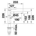 Bateria Kuchenna Alta-S-F II Chrom 527557 Blanco
