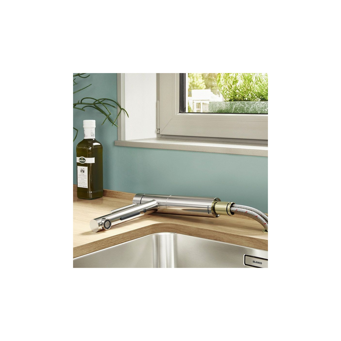 Bateria Kuchenna Alta-S-F II Chrom 527557 Blanco