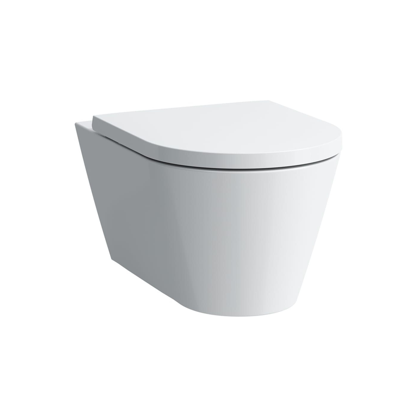 Zestaw 3w1 Miska WC Podwieszana Rimless 545x370 mm + Deska WC Wolnoopadająca + Podkładka Kartell Biały H8663300000001 Laufen