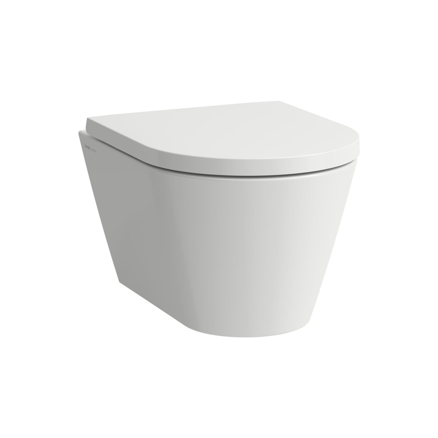Zestaw 3w1 Miska WC Podwieszana Rimless Compacto 490x370 mm + Deska WC Wolnoopadająca + Mata Kartell Biały H8663330000001 Laufen