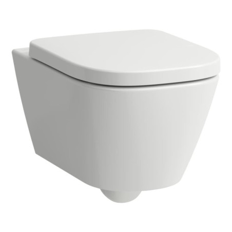 Zestaw 3w1 Miska WC Podwieszana Silent Flush 540x360 mm + Deska WC Wolnoopadająca + Mata Meda Biały H8661100000001 Laufen
