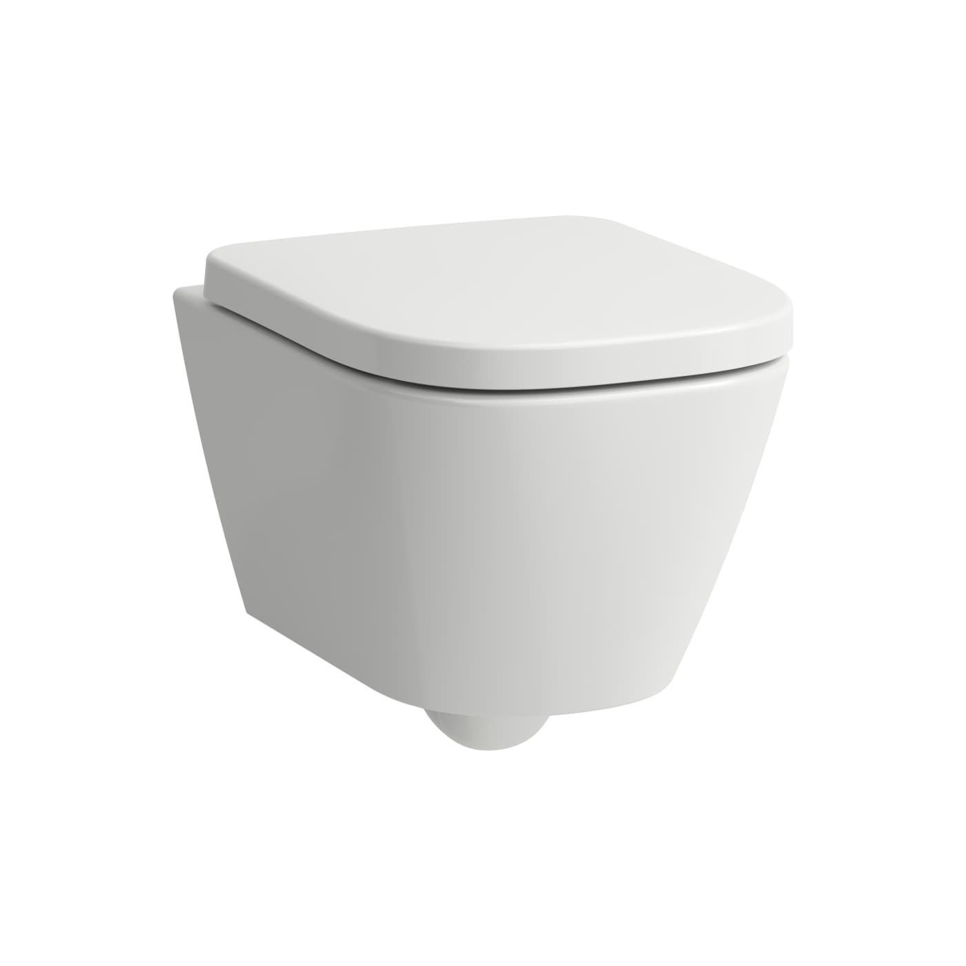 Zestaw 3w1 Miska WC Podwieszana Silent Flush Compacto 490x360 mm + Deska Wolnoopadająca + Mata Meda Biały H8661130000001 Laufen
