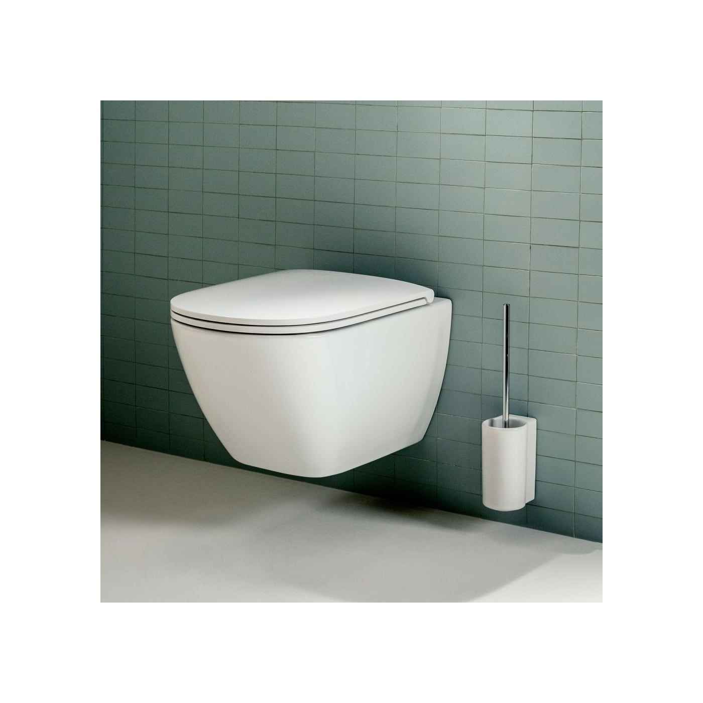 Miska WC Podwieszana Advanced Rimless Compacto 490x360 mm Lua Biały H8200830000001 Laufen