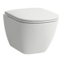 Miska WC Podwieszana Advanced Rimless Compacto Z Powłoką LCC 490x360 mm Lua Biały H8200834000001 Laufen