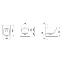 Miska WC Podwieszana Silent Flush 520x360 mm Lua Biały H8210800000001 Laufen