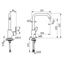 Bateria Zlewozmywakowa Saga Chrom 3931F Oras