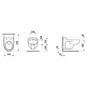 Miska WC Podwieszana Dla Dzieci 310x520 mm FloraKids Biały H8200310000001 Laufen
