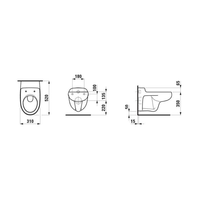 Miska WC Podwieszana Dla Dzieci 310x520 mm FloraKids Biały H8200310000001 Laufen