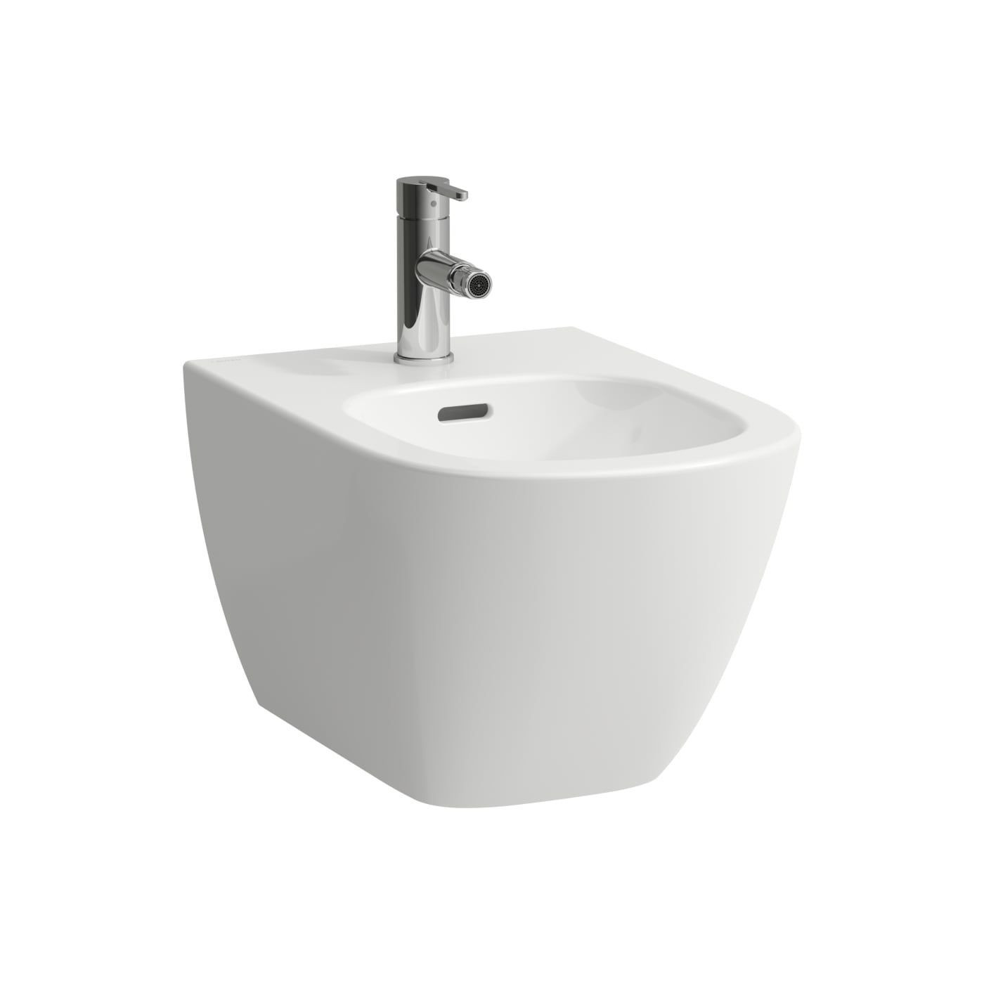 Bidet Podwieszany Advanced 520x360 mm Z Otworem Na Baterię Na Środku Z Otworem Przelewowym Lua Biały H8300810003021 Laufen