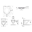 Zestaw 3w1 Miska Podwieszana Rimless + Deska WC Slim + Izolacja Akustyczna Pro B Biały H8669510000001 Laufen