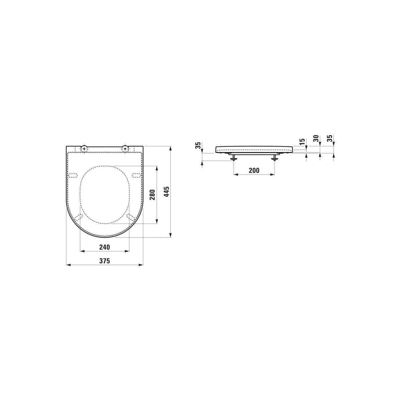 Deska WC Wolnoopadająca Kartell Biały H8913337160001 Laufen