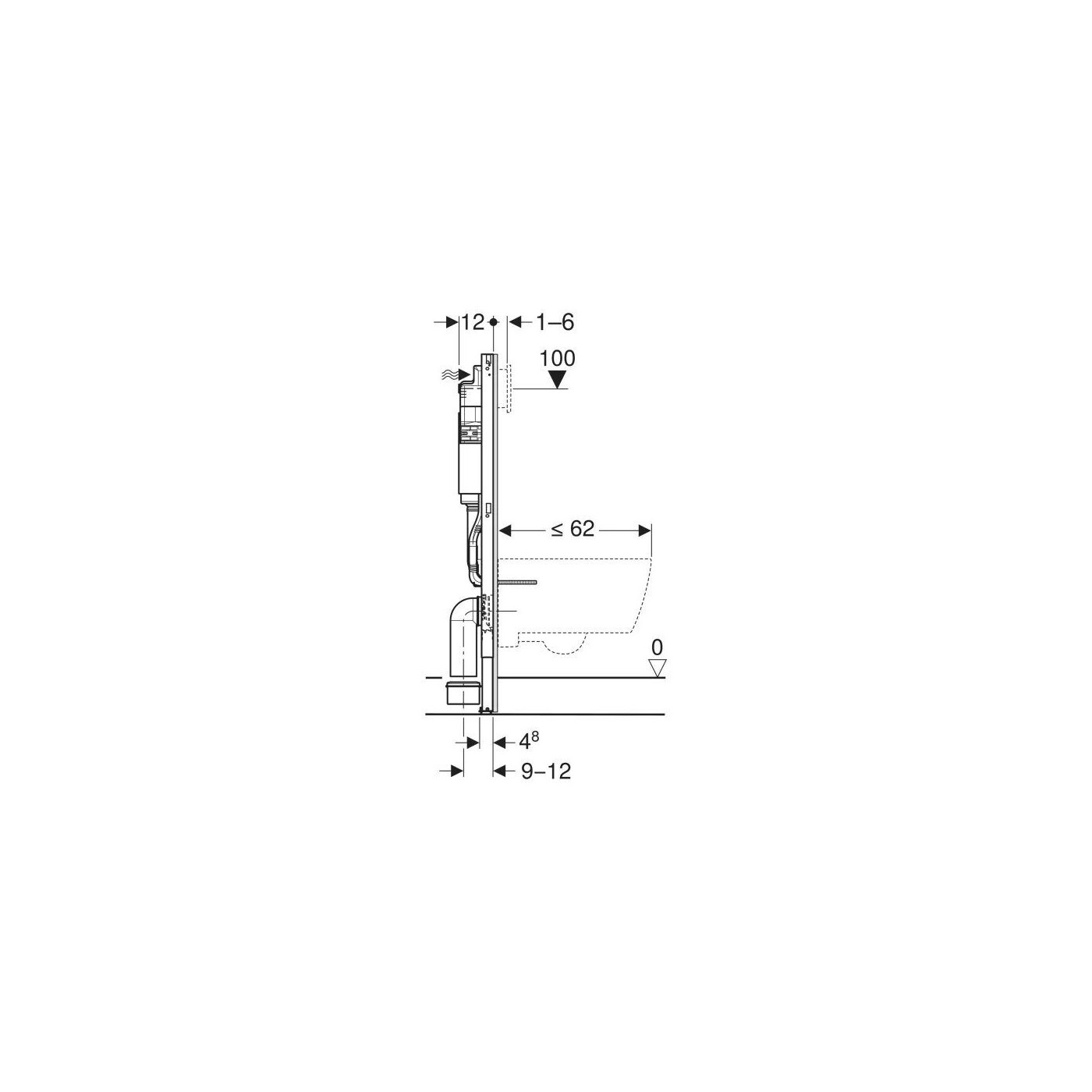 Stelaż Podtynkowy Duofix+Wsporniki WC Basic 111.170.00.2 Geberit