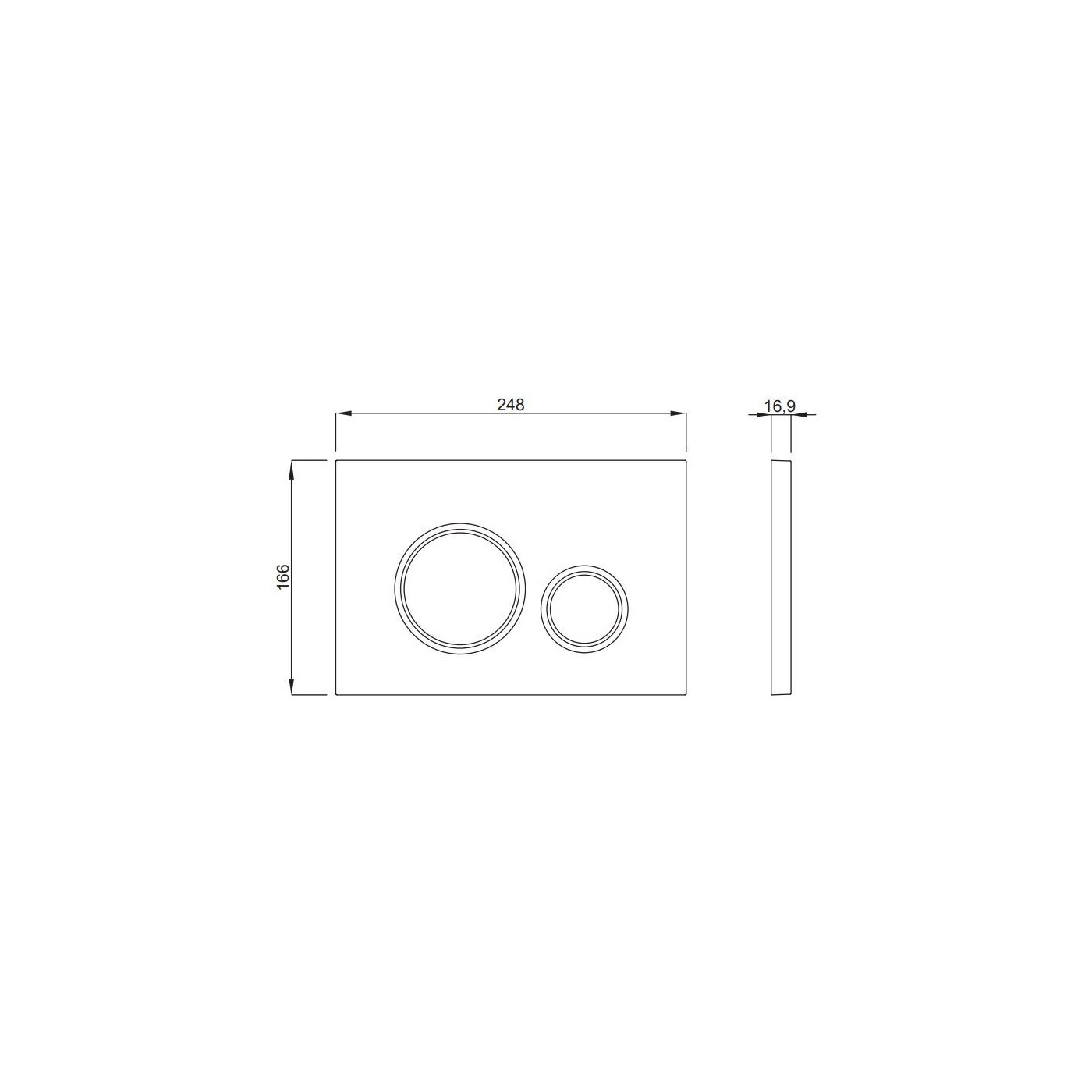 Przycisk Vela Kółko Biały P47-0130-0251 Fluidmaster