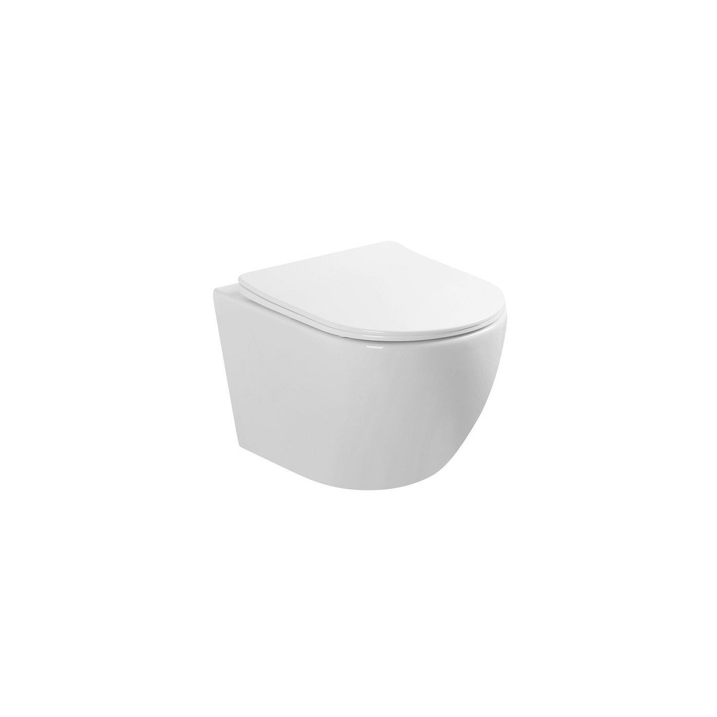 Miska WC Nox 1.1 Z Systemem Spłukiwania AquaTwist Z Deską Wolnoopadającą Slim Biały 0115-AT Emporia