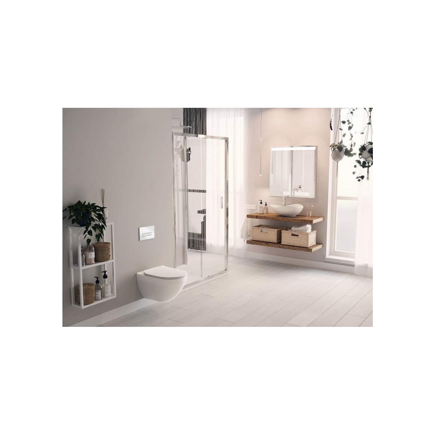 Miska WC Podwieszana Rimles Z Deską Wolnoopadającą Slim Hebe Pack A34H138000 Roca
