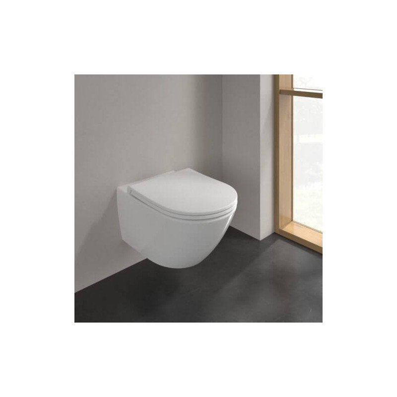 Miska WC Wisząca Universo TwistFlush 56x37 Z Deską Wolnopadającą Combi-Pack 4670T901 Villeroy&Boch