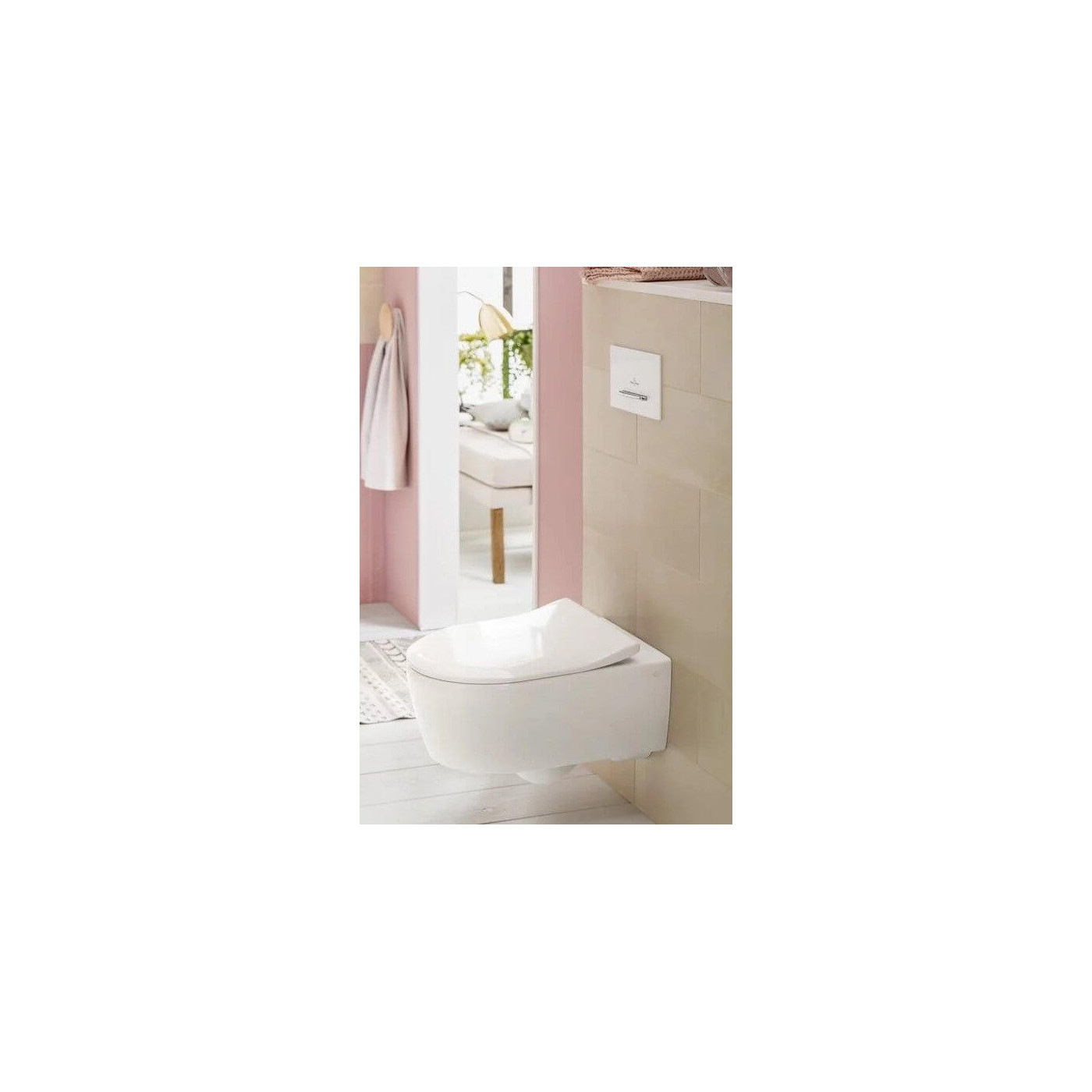 Miska WC Avento CeramicPlus Z Deską Wolnoopadającą Weiss Alpin 5656RSR1 Villeroy&Boch
