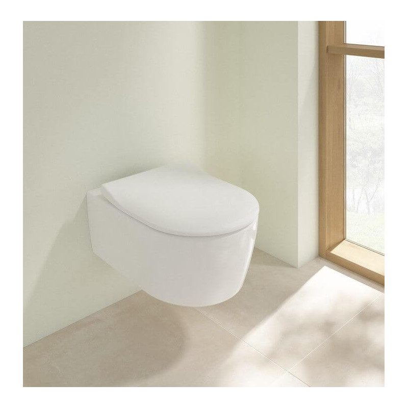 Miska WC Avento CeramicPlus Z Deską Wolnoopadającą Weiss Alpin 5656RSR1 Villeroy&Boch