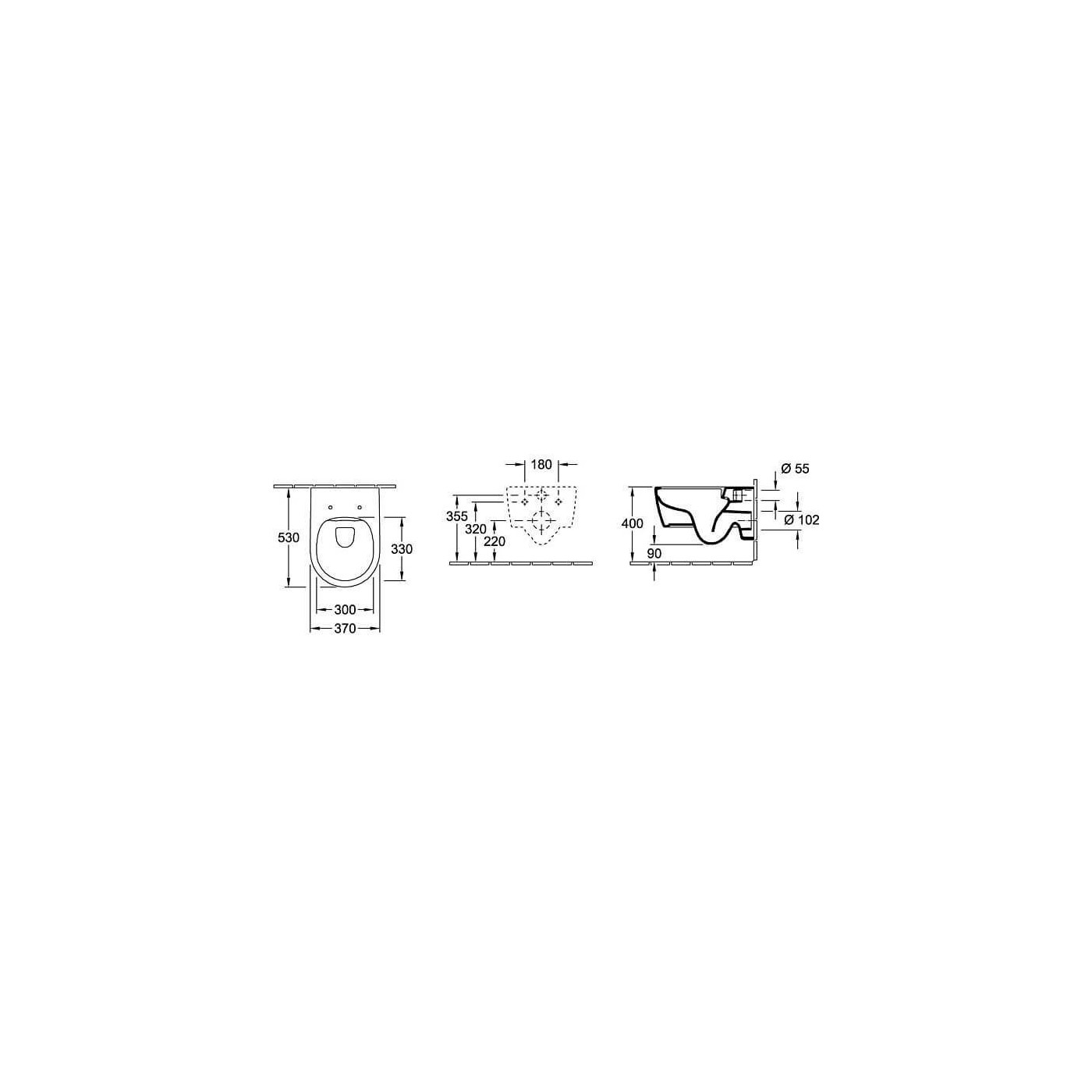 Miska WC Avento CeramicPlus Z Deską Wolnoopadającą Weiss Alpin 5656RSR1 Villeroy&Boch