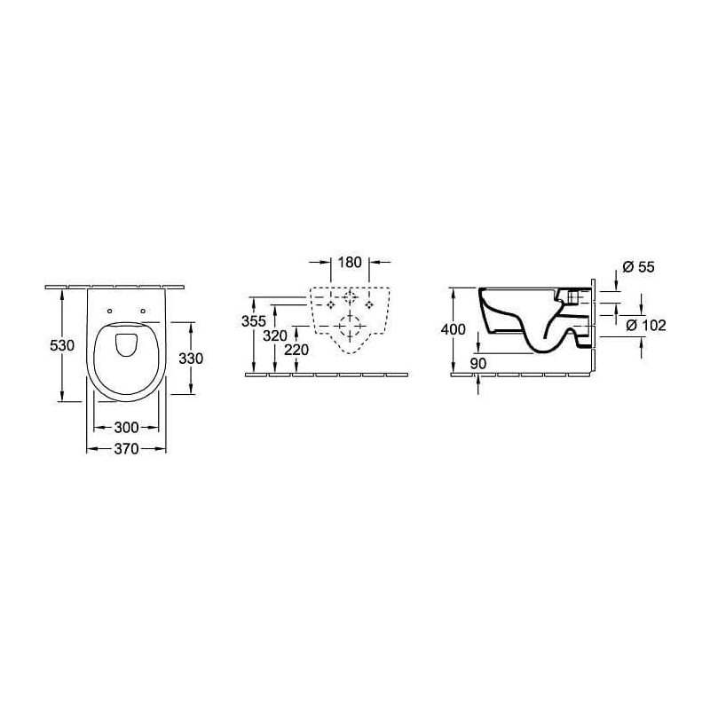 Miska WC Avento CeramicPlus Z Deską Wolnoopadającą Weiss Alpin 5656RSR1 Villeroy&Boch