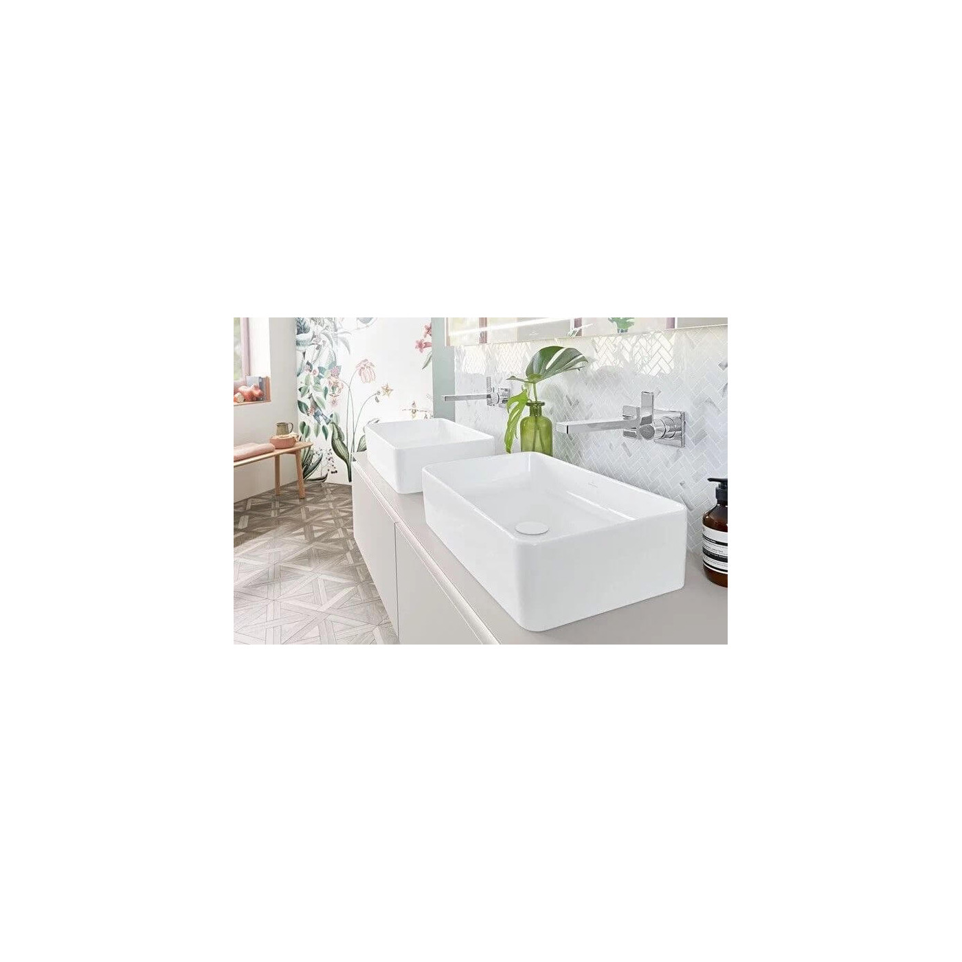 Umywalka Nablatowa Collaro 560x360 CeramicPlus Weiss Alpin 4A2056R1 Villeroy&Boch