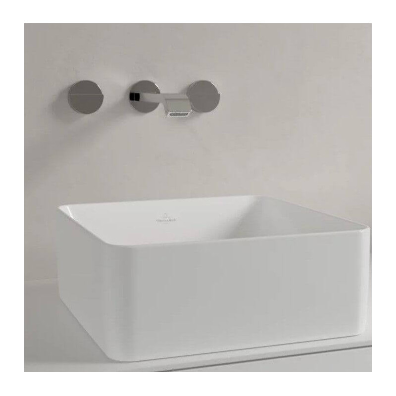 Umywalka Nablatowa Collaro 380x380 Weiss Alpin 4A213801 Villeroy&Boch