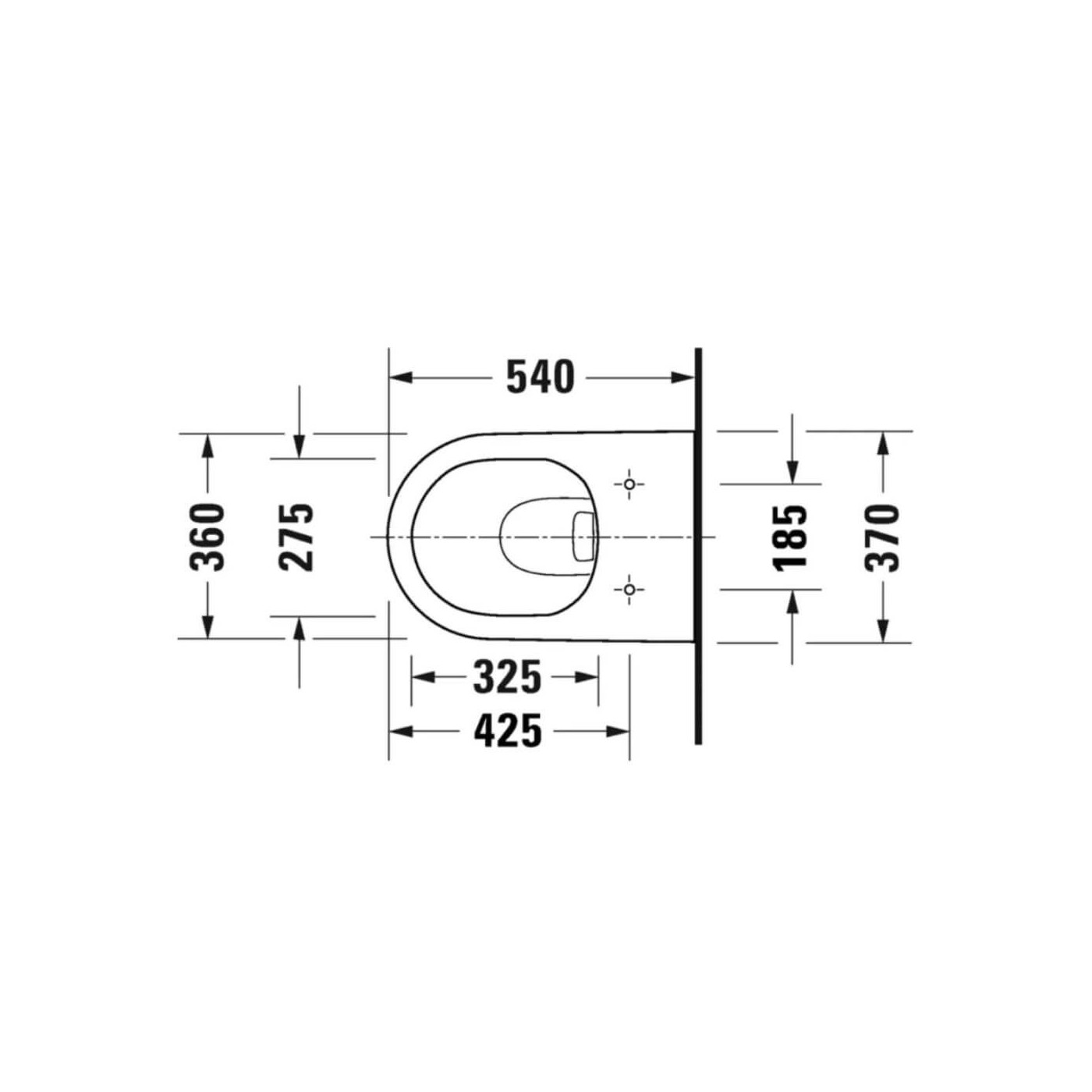 Miska WC Rimless 257709 D-Neo 37x54 Z Deską Wolnoopadającą 45770900A1 Duravit
