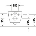 Miska WC Rimless Happy D.2 36,5x54 Anthracite Mat 2222098900 Duravit
