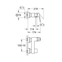 Jednouchwytowa Bateria Prysznicowa Eurocube 23145000 Grohe