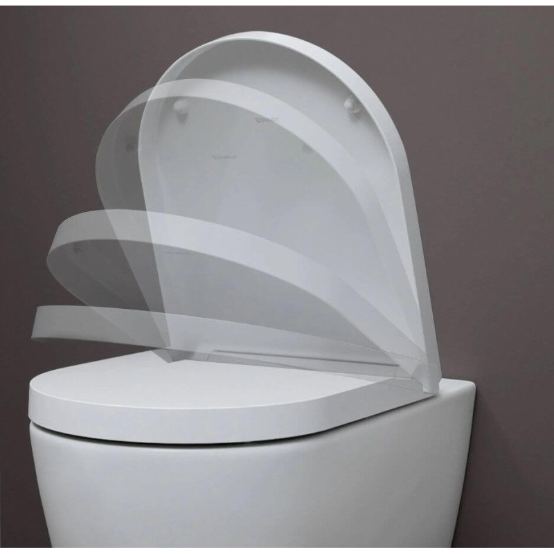 Miska WC Rimless Me By Starck 37x57x44 Z Deską Wolnoopadającą 45290900A1 Duravit