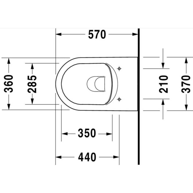Miska WC Rimless Me By Starck 37x57x44 Z Deską Wolnoopadającą 45290900A1 Duravit