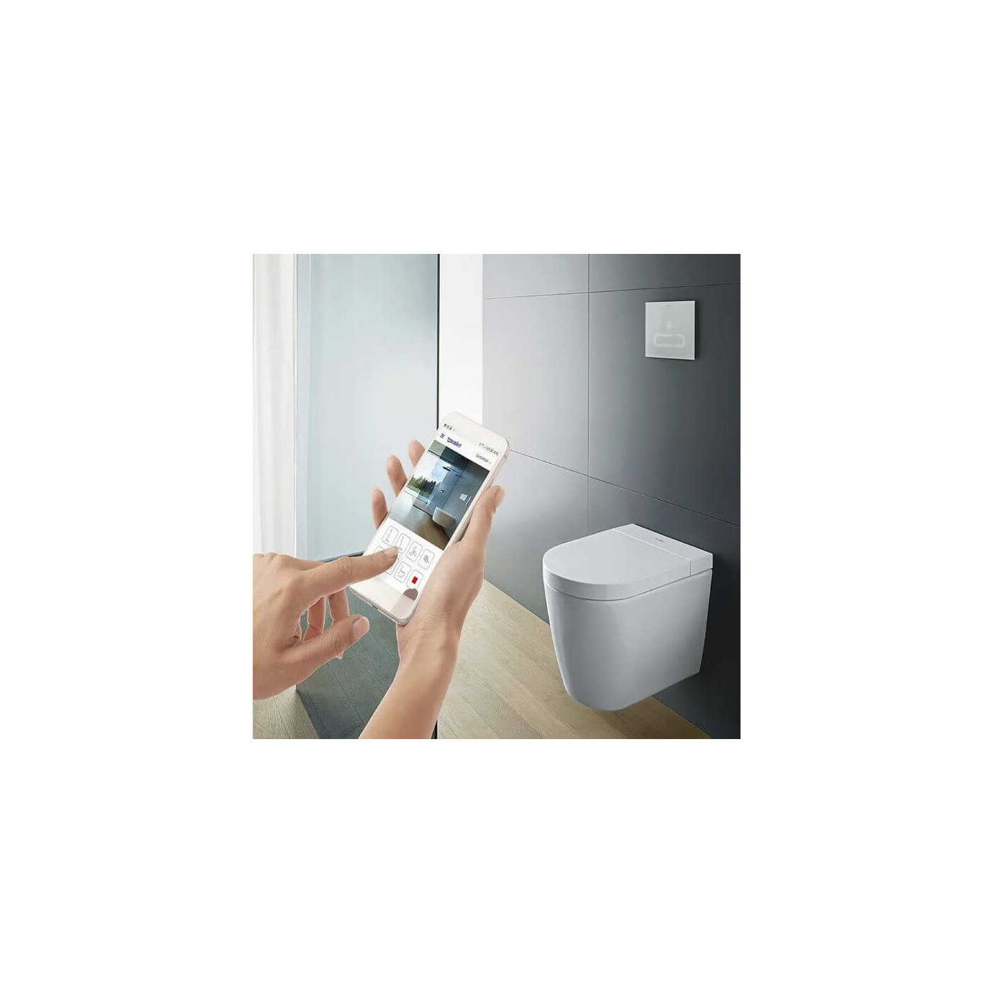 Miska WC Rimless Starck F Lite Z Deską Myjącą 57,5x37,8 650001012004310 Duravit