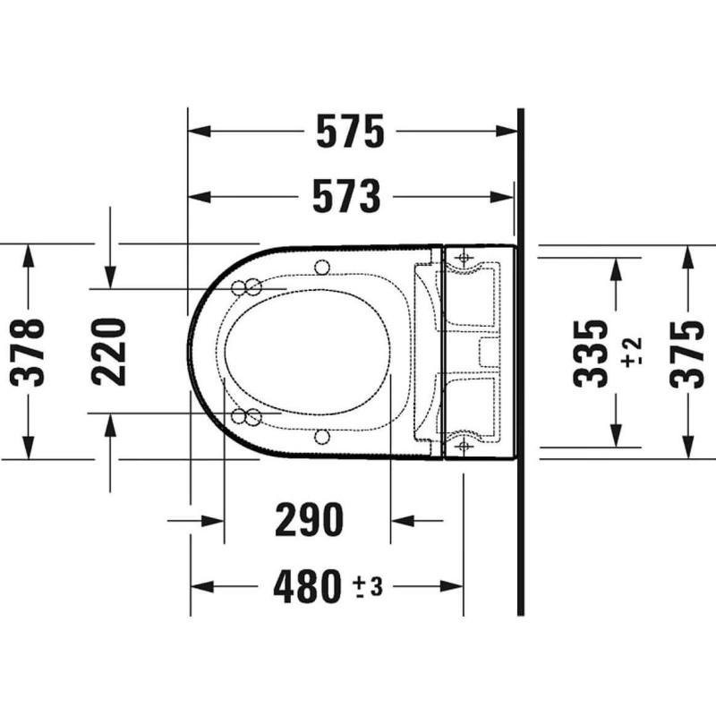 Miska WC Rimless Starck F Lite Z Deską Myjącą 57,5x37,8 650001012004310 Duravit