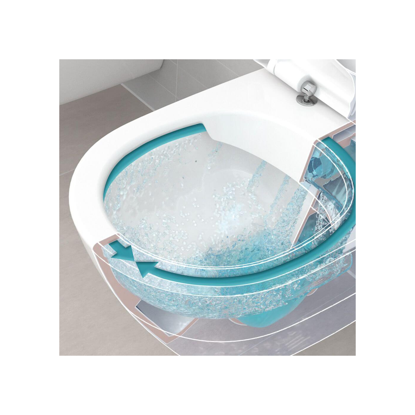 Miska WC Wisząca Architectura Z Powłoką CeramicPlus 37x53 Alpin Weiss 5684R0R1 Villeroy&Boch