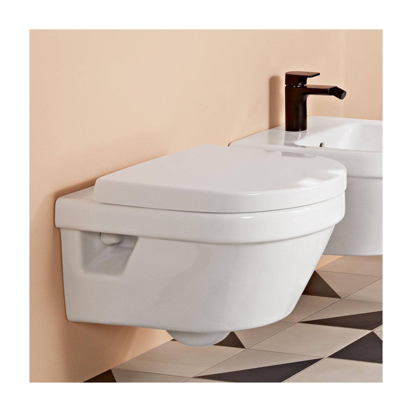 Miska WC Wisząca Architectura Z Powłoką CeramicPlus 37x53 Alpin Weiss 5684R0R1 Villeroy&Boch