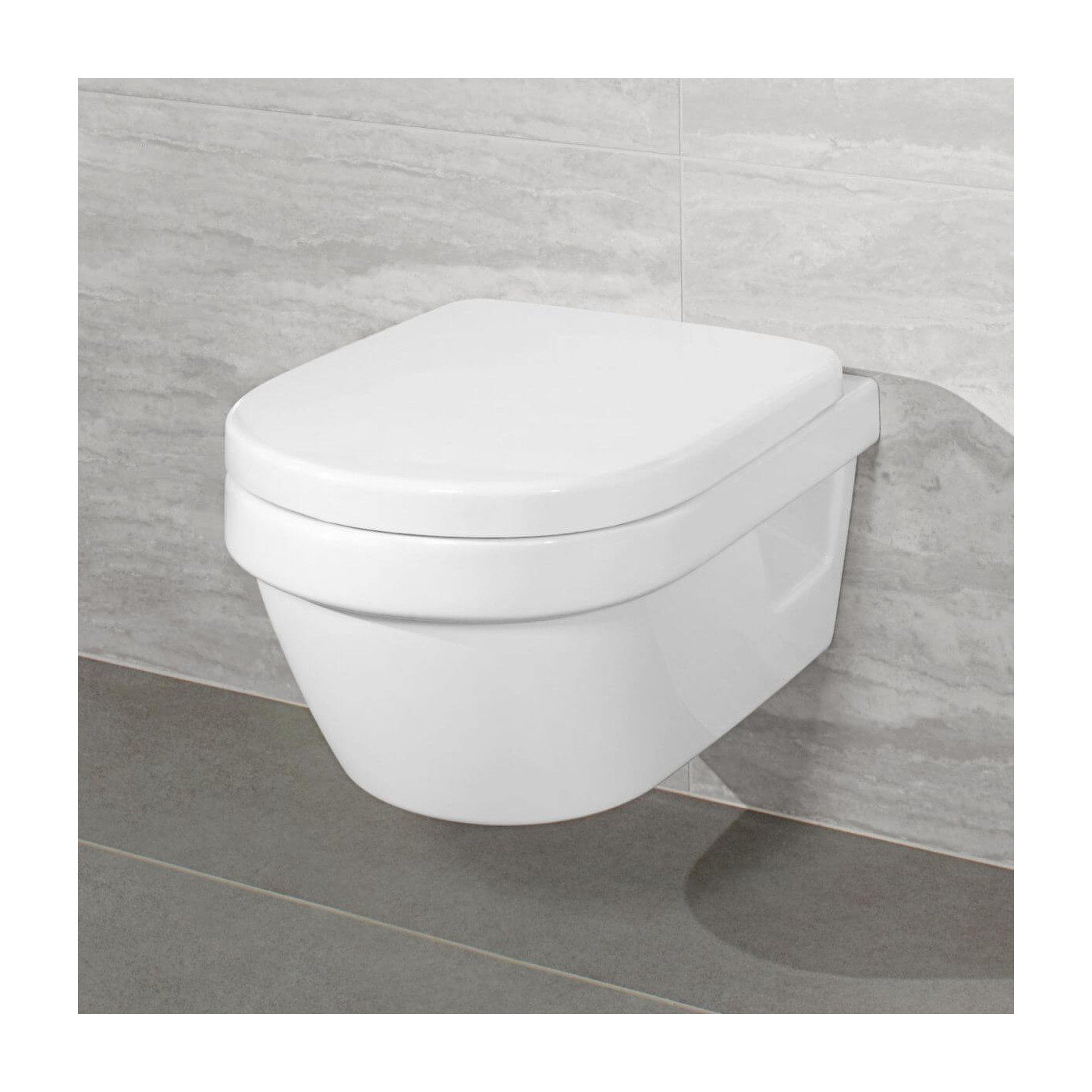 Miska WC Wisząca Architectura Z Powłoką CeramicPlus 37x53 Alpin Weiss 5684R0R1 Villeroy&Boch