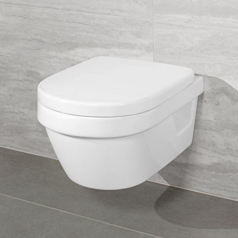 Miska WC Wisząca Architectura Z Powłoką CeramicPlus 37x53 Alpin Weiss 5684R0R1 Villeroy&Boch