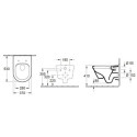 Miska WC Wisząca Architectura Z Powłoką CeramicPlus 37x53 Alpin Weiss 5684R0R1 Villeroy&Boch