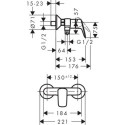 Bateria Prysznicowa Logis 71600000 Hansgrohe