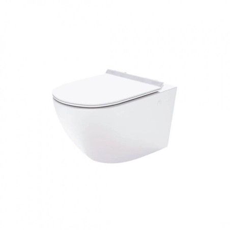 Miska WC Podwieszana Bezkołnierzowa Decos Mini Z Deską Wolnoopadającą Slim 36x32x48 cm MSM0003SLIM Massi