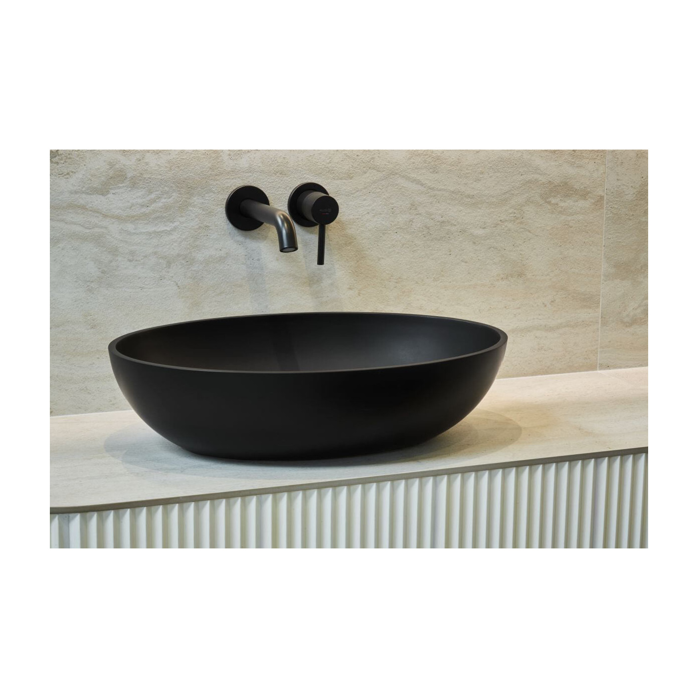 Umywalka Nablatowa Birma I 57x41 Czarny Mat P_U_604_01_0570_6_00_0_106 Marmorin