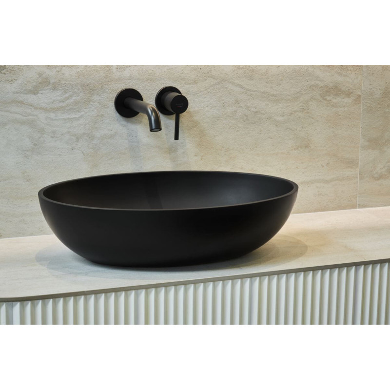 Umywalka Nablatowa Birma I 57x41 Czarny Mat P_U_604_01_0570_6_00_0_106 Marmorin