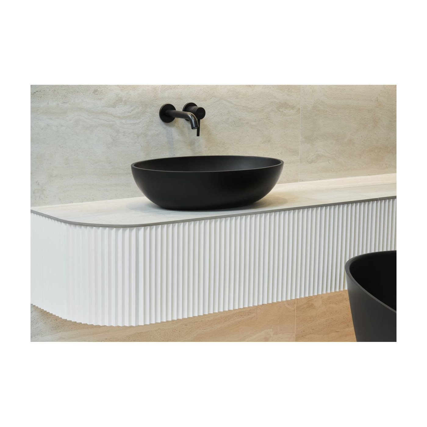 Umywalka Nablatowa Birma I 57x41 Czarny Mat P_U_604_01_0570_6_00_0_106 Marmorin