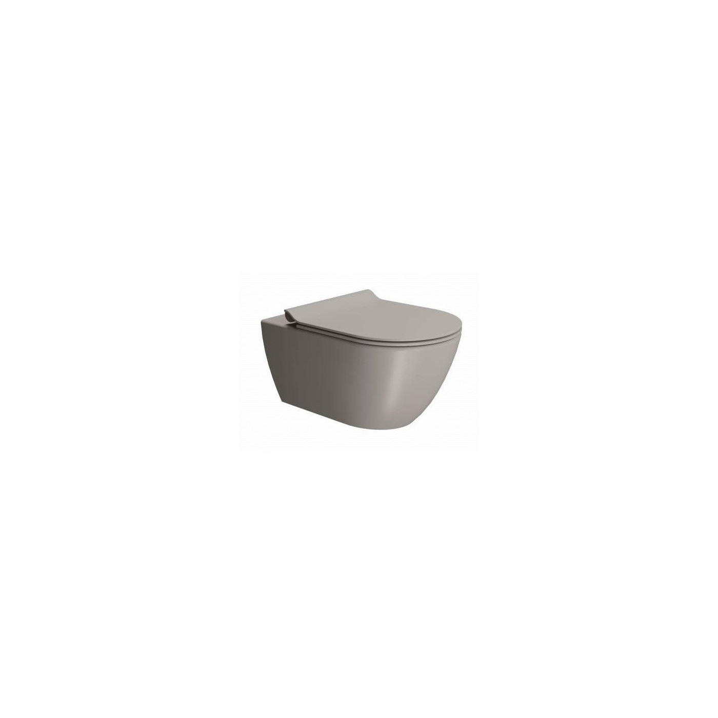 Zestaw WC 55 cm Tortora Mat 881505+MS86CSN05+FISR Gsi